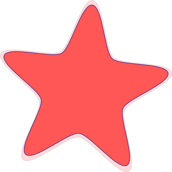 Red Star 2 Clip Art At Clker Com   Vector Clip Art Online Royalty