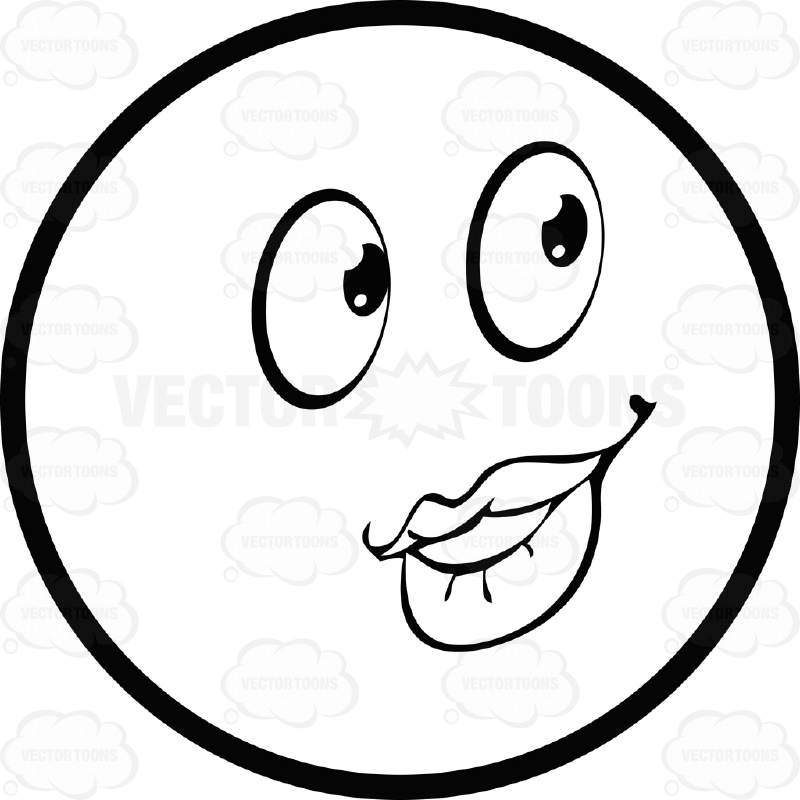 Smiley Face Black And White Hand Drawn Black And White Smiley
