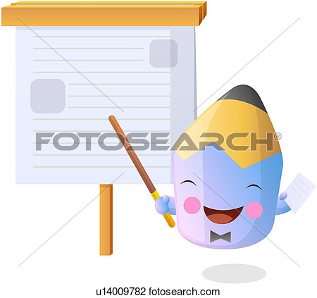 Stationery Education Colored Pencil Pencil Smiling Character