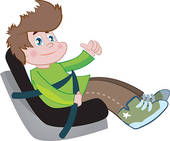 Car Seat For Children   Clipart Graphic