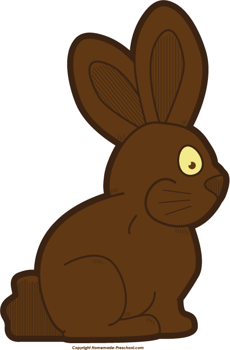 Home Free Clipart Easter Clipart Chocolate Bunny