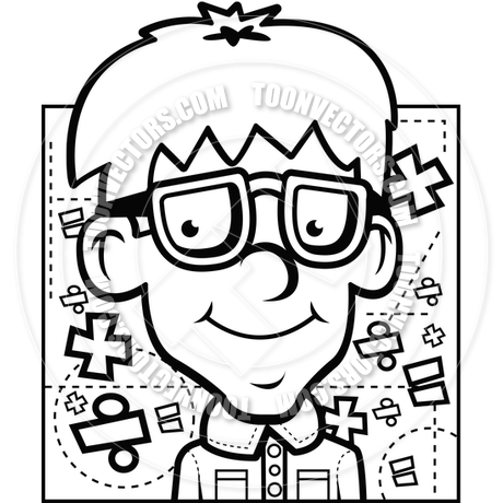 Math Signs Clipart Black And White Math Nerd  Black And