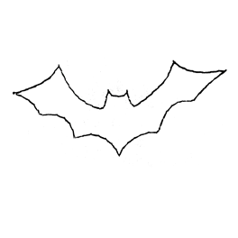 Bat Clipart Outline Bat   Outline