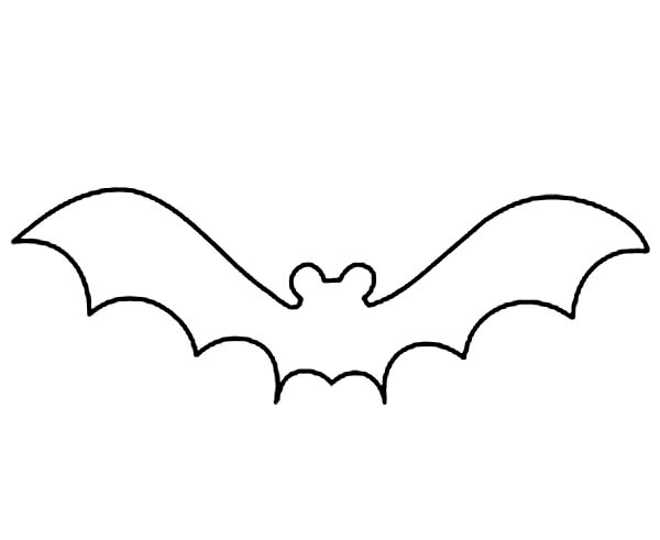 Bat Clipart Outline   Hvgj