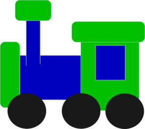 Blue And Green Train Clip Art At Clker Com   Vector Clip Art Online