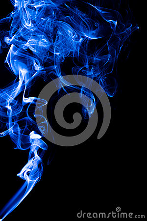 Rising Smoke With Different Curly Shapes