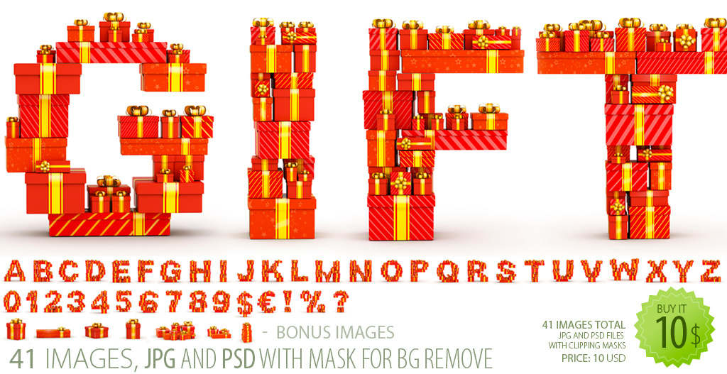 With The High Resolution The   Red Gifts  Font Clipart Delivers