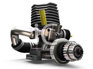3d Car Engine   Royalty Free Clipart Picture