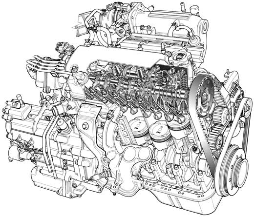 Automotive Illustration  Cutaway Ghostedand Phantom View Engines