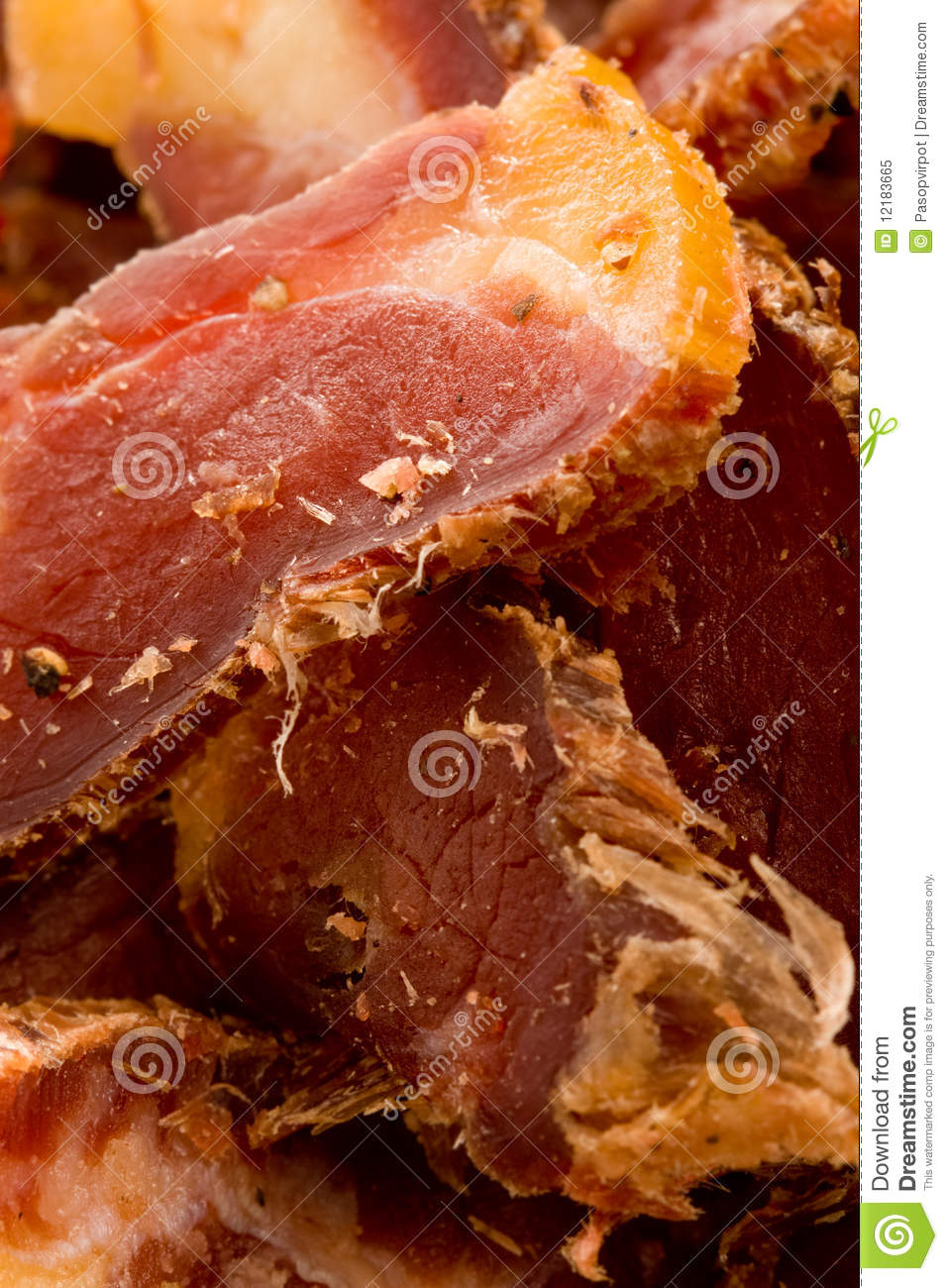 Biltong South African Dried Meat Snack Royalty Free Stock Photo