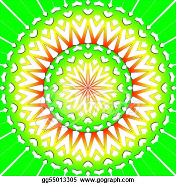 Drawing   Light Green Flower Mandala  Clipart Drawing Gg55013305