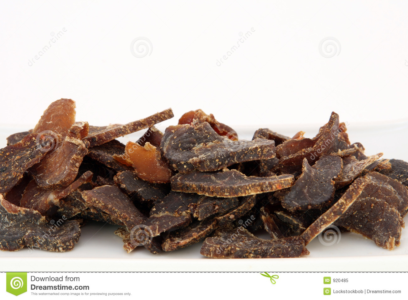 Fat High Protein Cured Dry Meat Suitable For Dieting Using Sun Dried