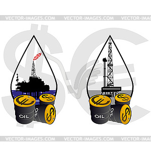 Oil And Gas Industry   Vector Clipart