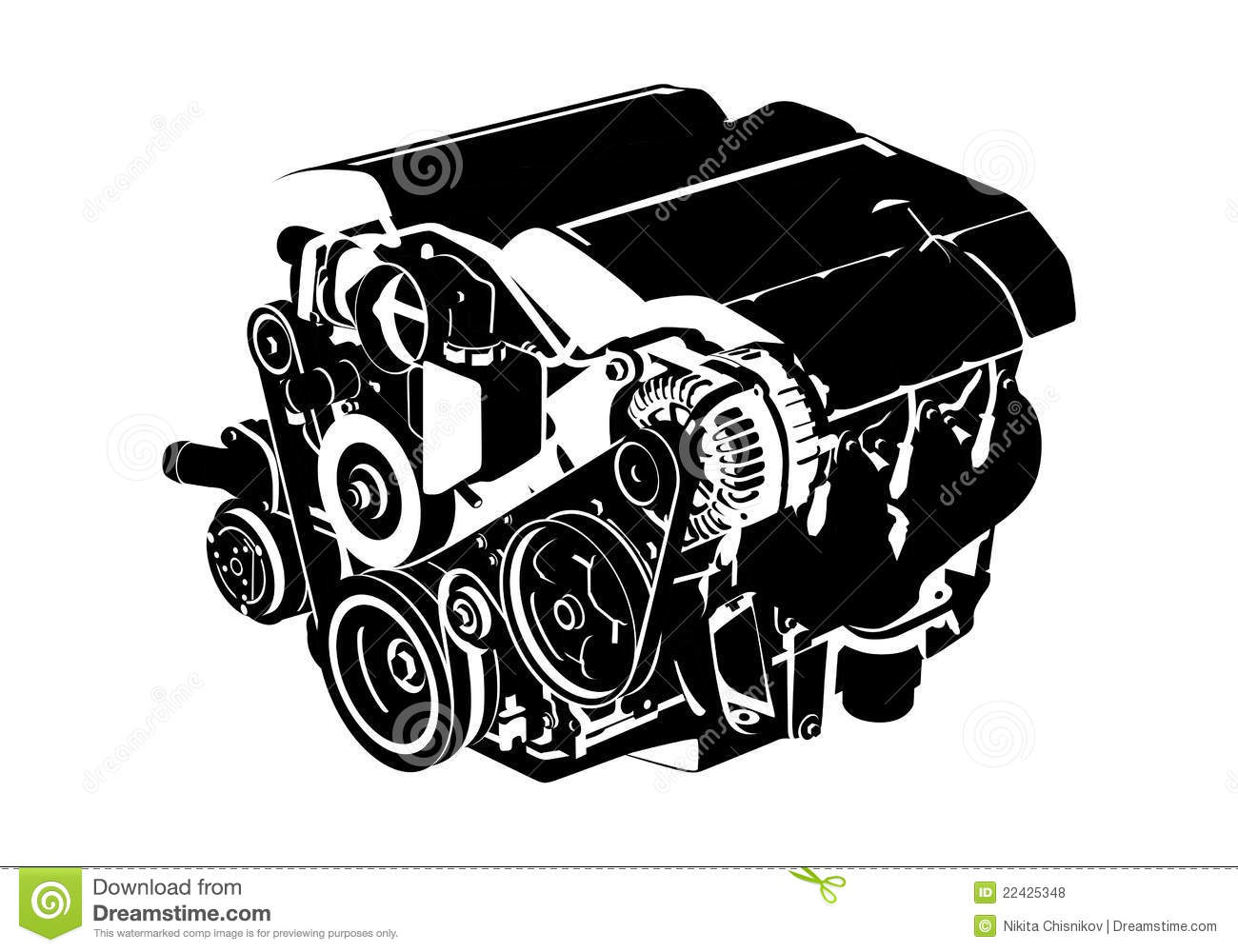 Vector Engine Royalty Free Stock Photos   Image  22425348