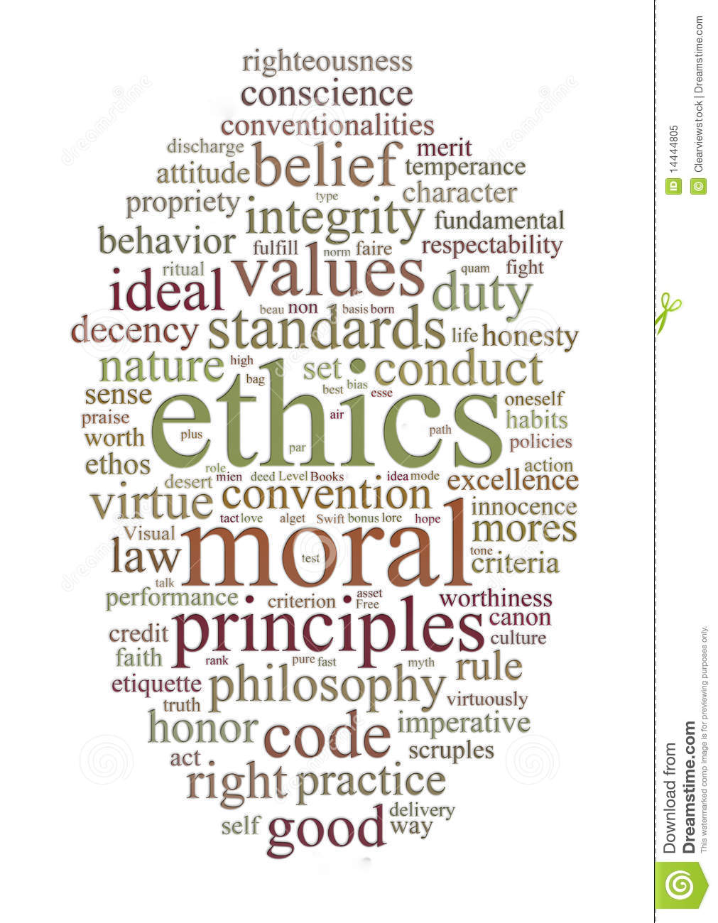 Ethics And Principles Word Cloud Royalty Free Stock Photo   Image