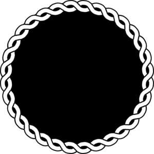 Seal Clip Art Black And White Black Rope Seal Border Md Png