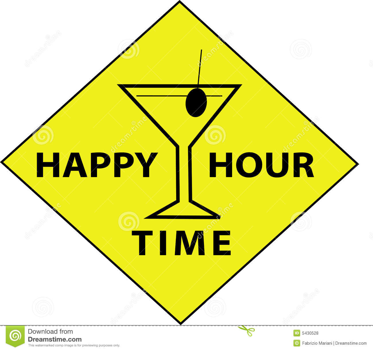 Happy Hour Time  Sign