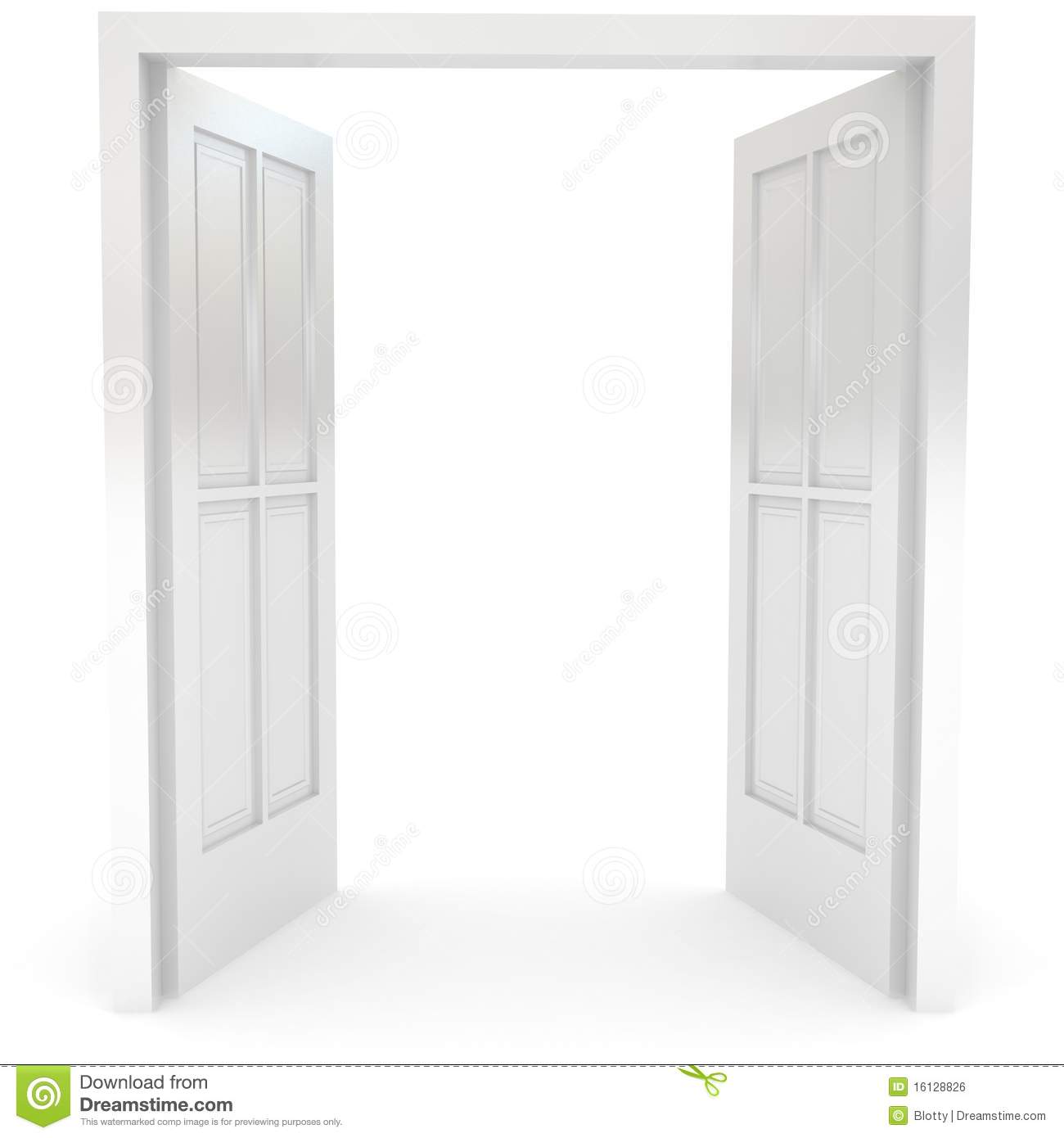 Open Double Door Clipart Clipart Open Door Open Door Over White