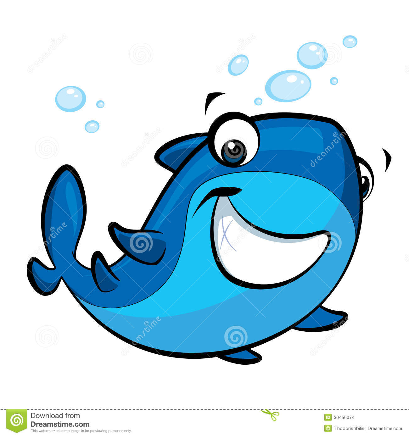 Cartoon Smiling Baby Shark Stock Images   Image  30456074