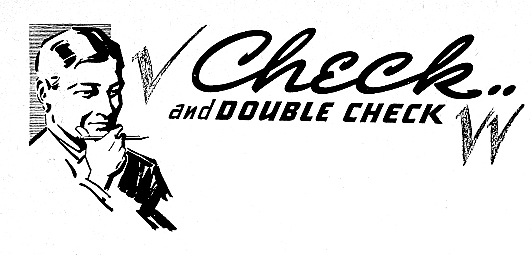 Check And Double Check   Retrographix Clipart