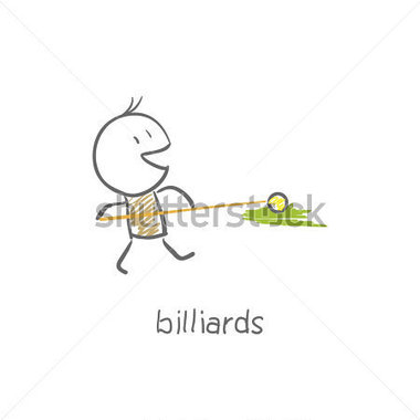 Man Playing Pool Stock Vector   Clipart Me
