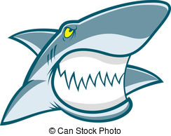 Shark Face Design Vector Clipart And Illustrations