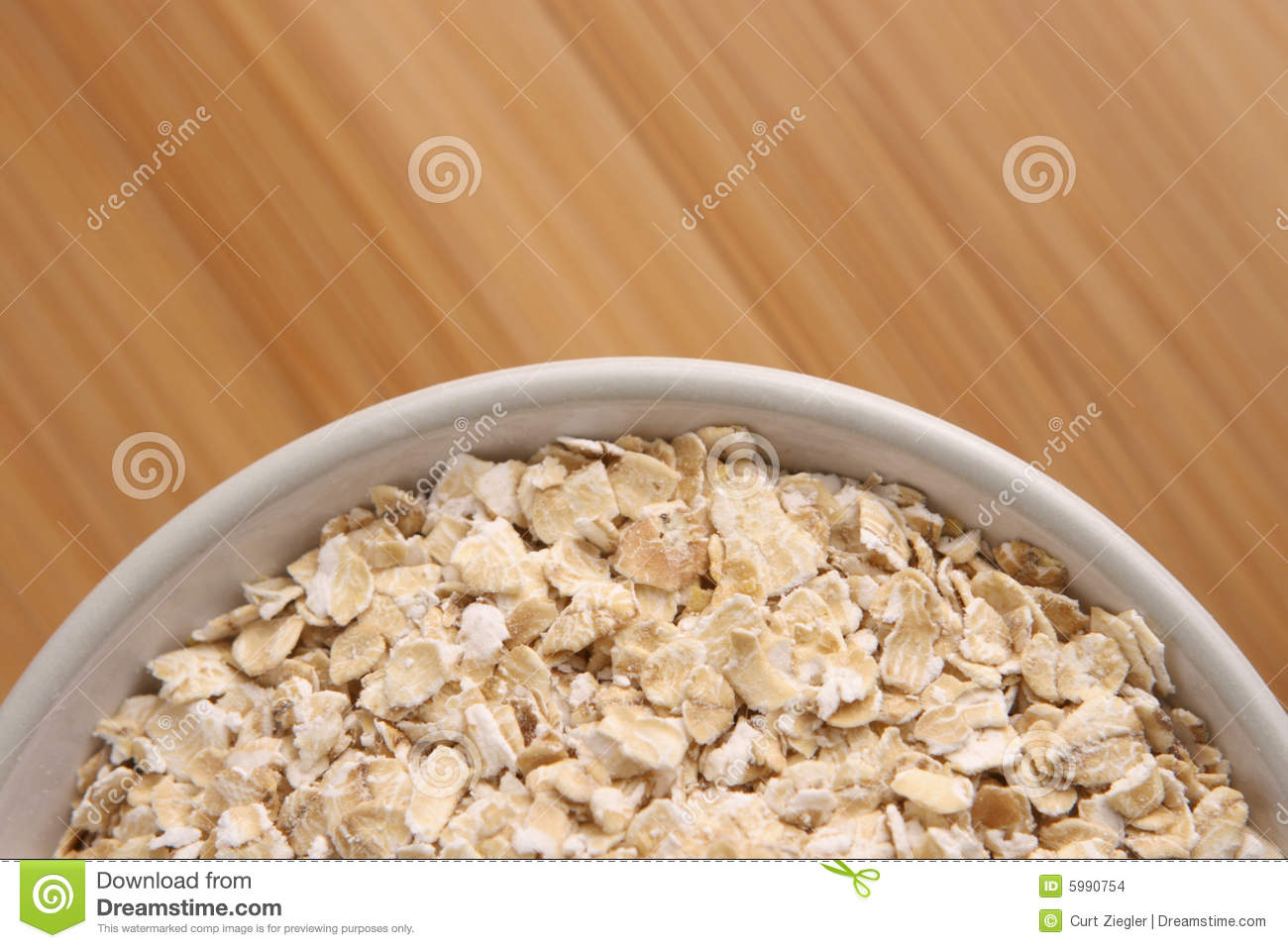 Bowl Of Oatmeal Stock Images   Image  5990754