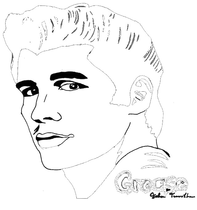 Grease The Movie Coloring Pages Http   Printablecolouringpages Co Uk