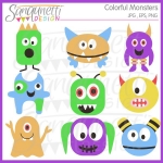 Price   Price   5 00 Click To View Colorful Monster Clipart