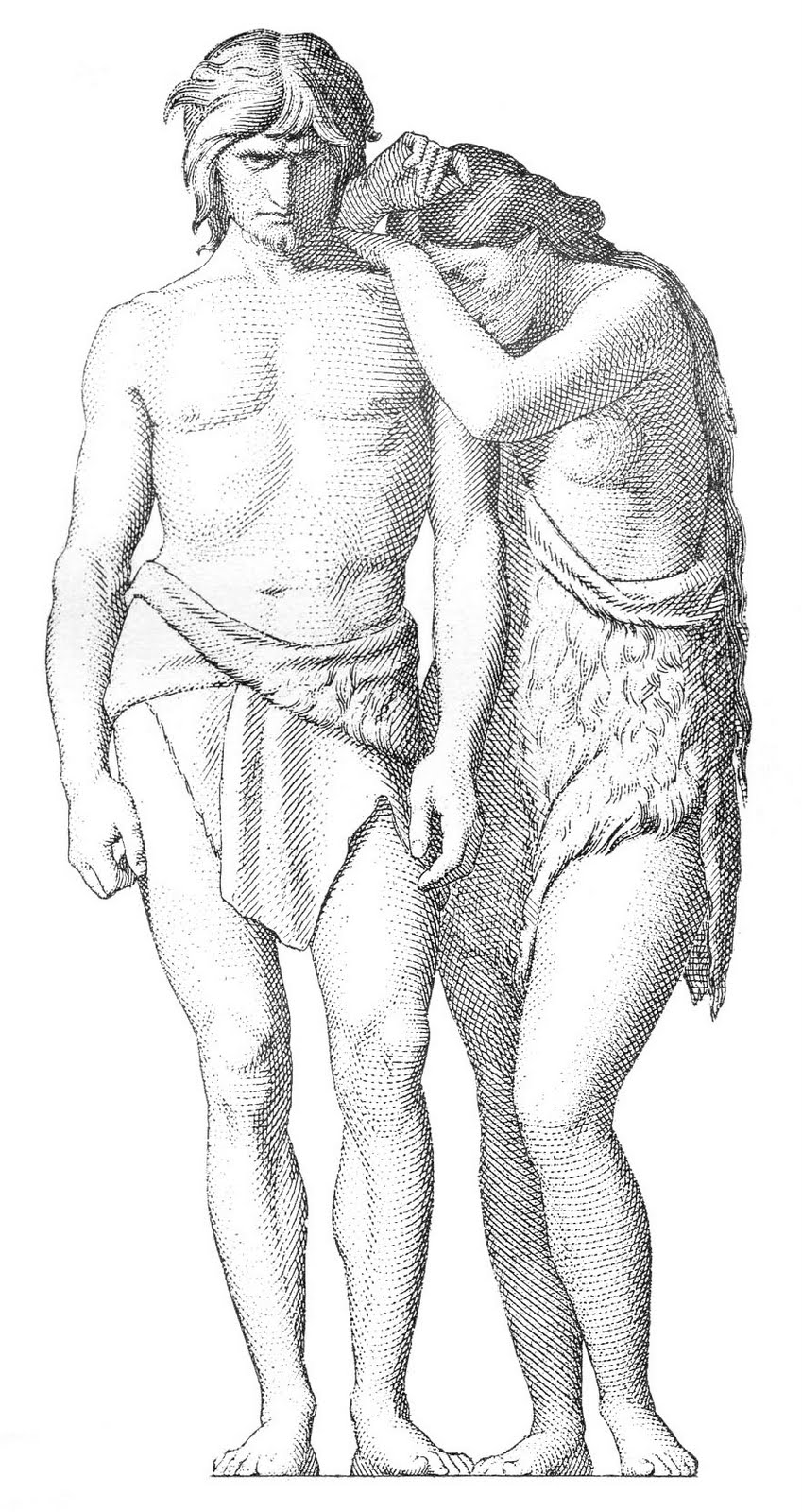 Vintage Religious Clip Art   Adam And Eve Engraving   The Graphics