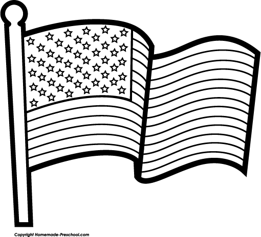 Addition Clipart Black And White American Flag Wave Gray Bw Png