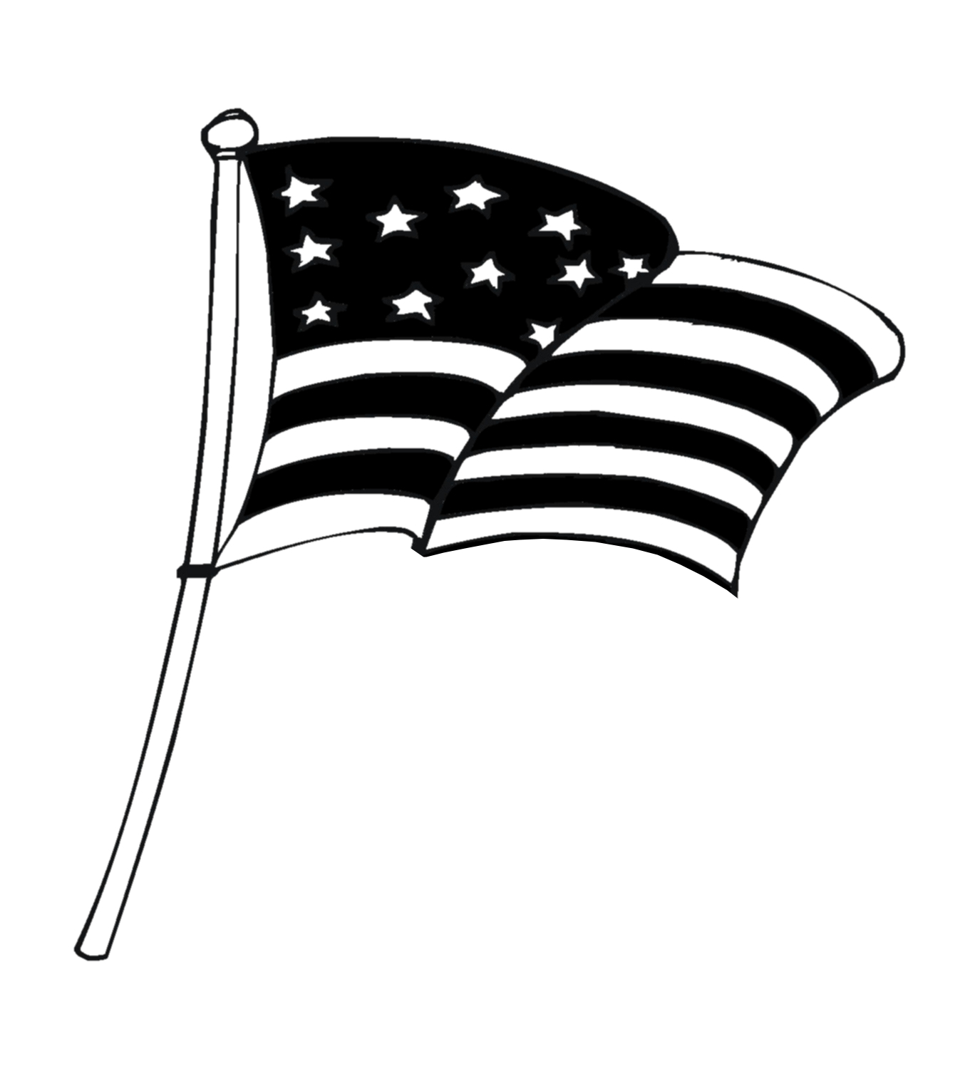 Black And White Fireworks Clipart Opposite Clipart American Flag