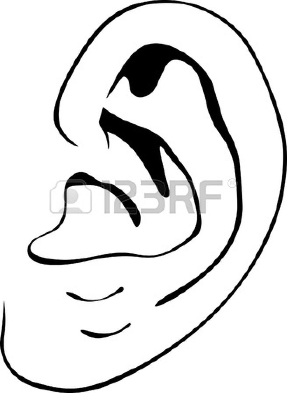 Ears Clipart Black And White   Clipart Panda   Free Clipart Images