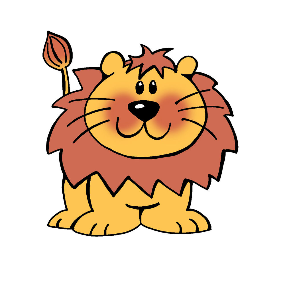 Lion Cartoon Stock Vector Clipart Vector Illustration Of Funny Lion