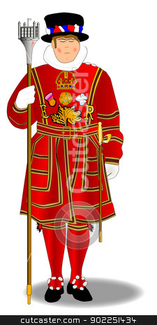 Beefeater Stock Vector Clipart A Of The Type Used To Guard