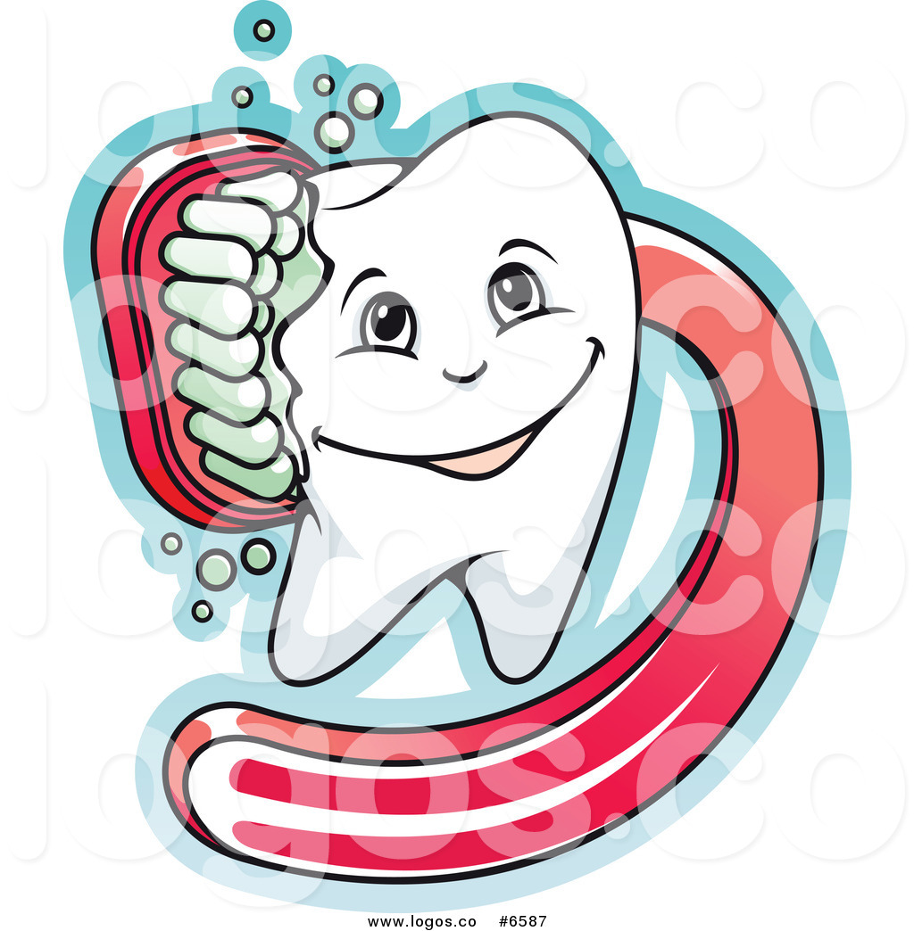 Larger Preview  Royalty Free Clip Art Vector Logo Of A Dental Tooth