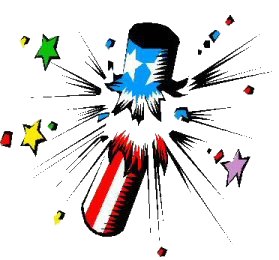 Fireworks Firecrackers 4th Of July Clipart   Animated Gifs Exploding