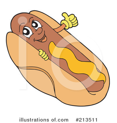 Royalty Free  Rf  Hot Dog Clipart Illustration By Visekart   Stock