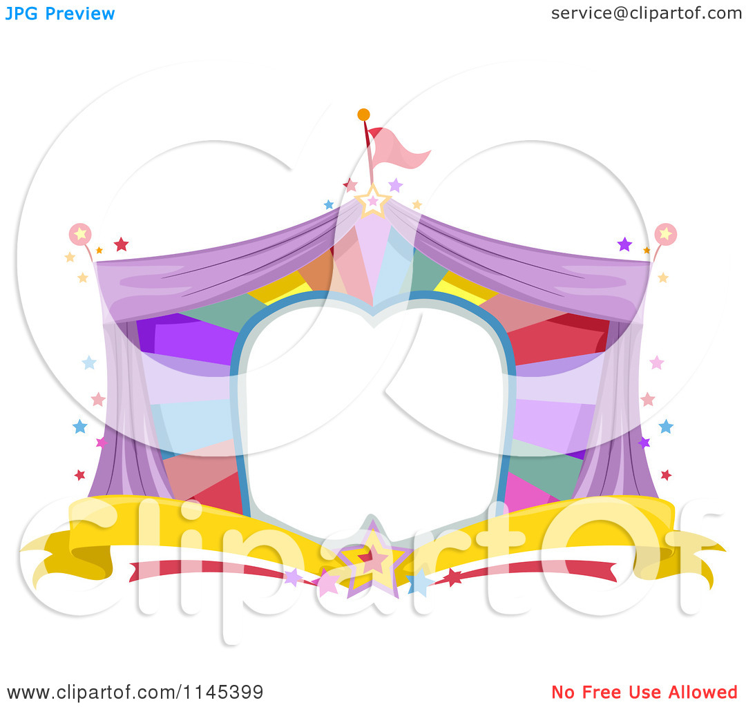 Carnival Tent Clipart Cartoon Of A Circus Tent Frame