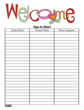 The Teacher S Ultimate Sign In Sheet  Pdf Version   Free  Back To