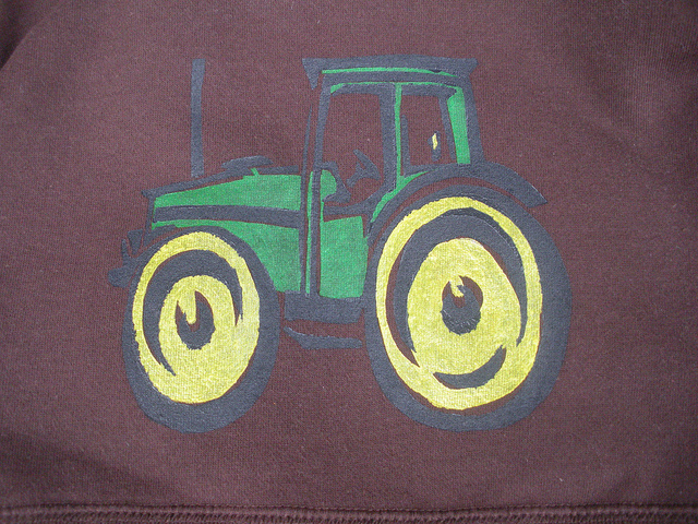 Com Itm Old Farm Tractor 01 Airbrush Stencil Template  150915610167