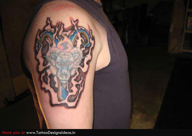 Goat Tribal Tattoo