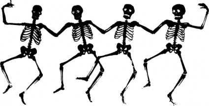 Dancing Skeletons Clip Art Free Vector In Open Office Drawing Svg