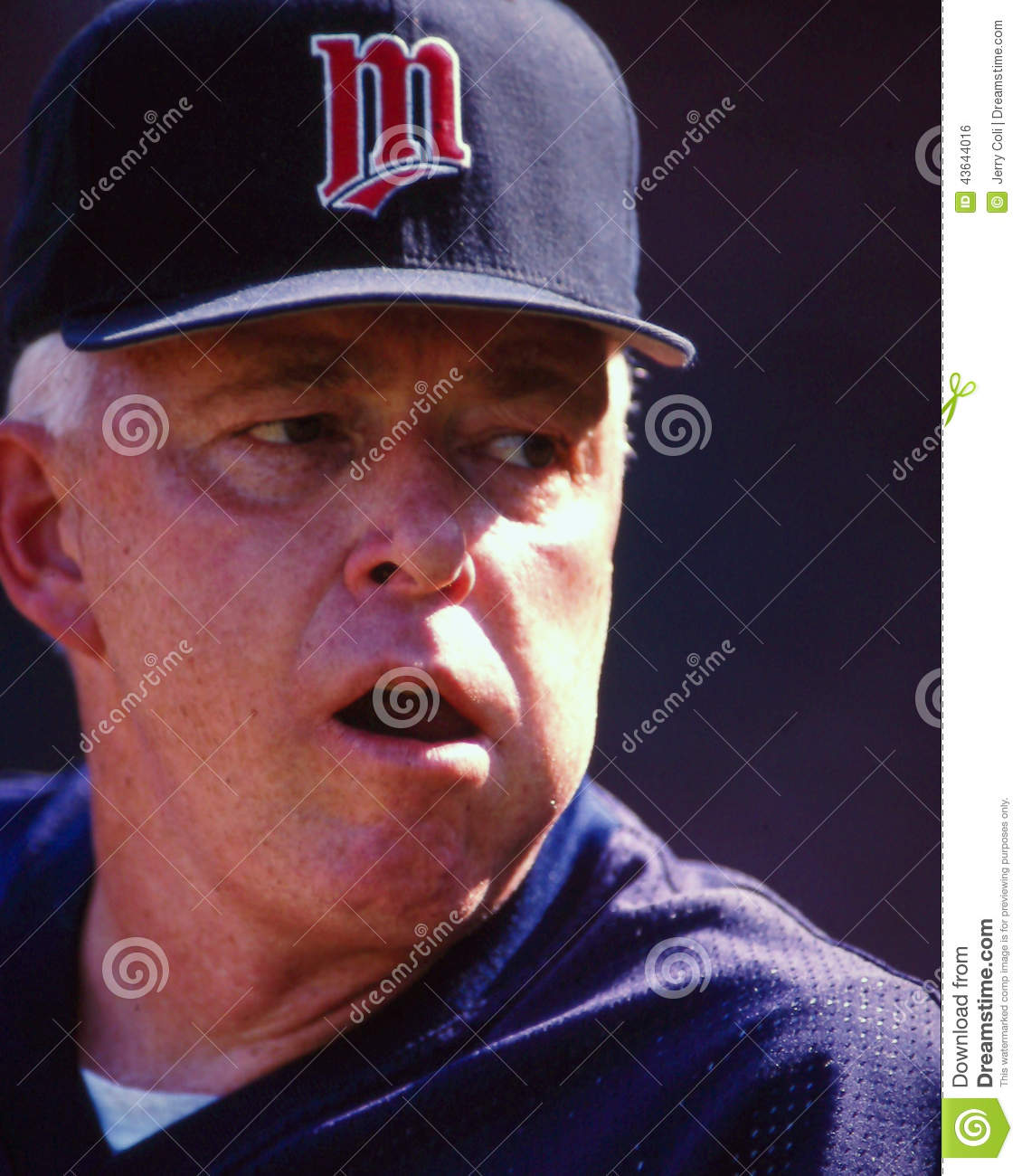 Minnesota Twins Manager Tom Kelly   Image Taken From Color Slide