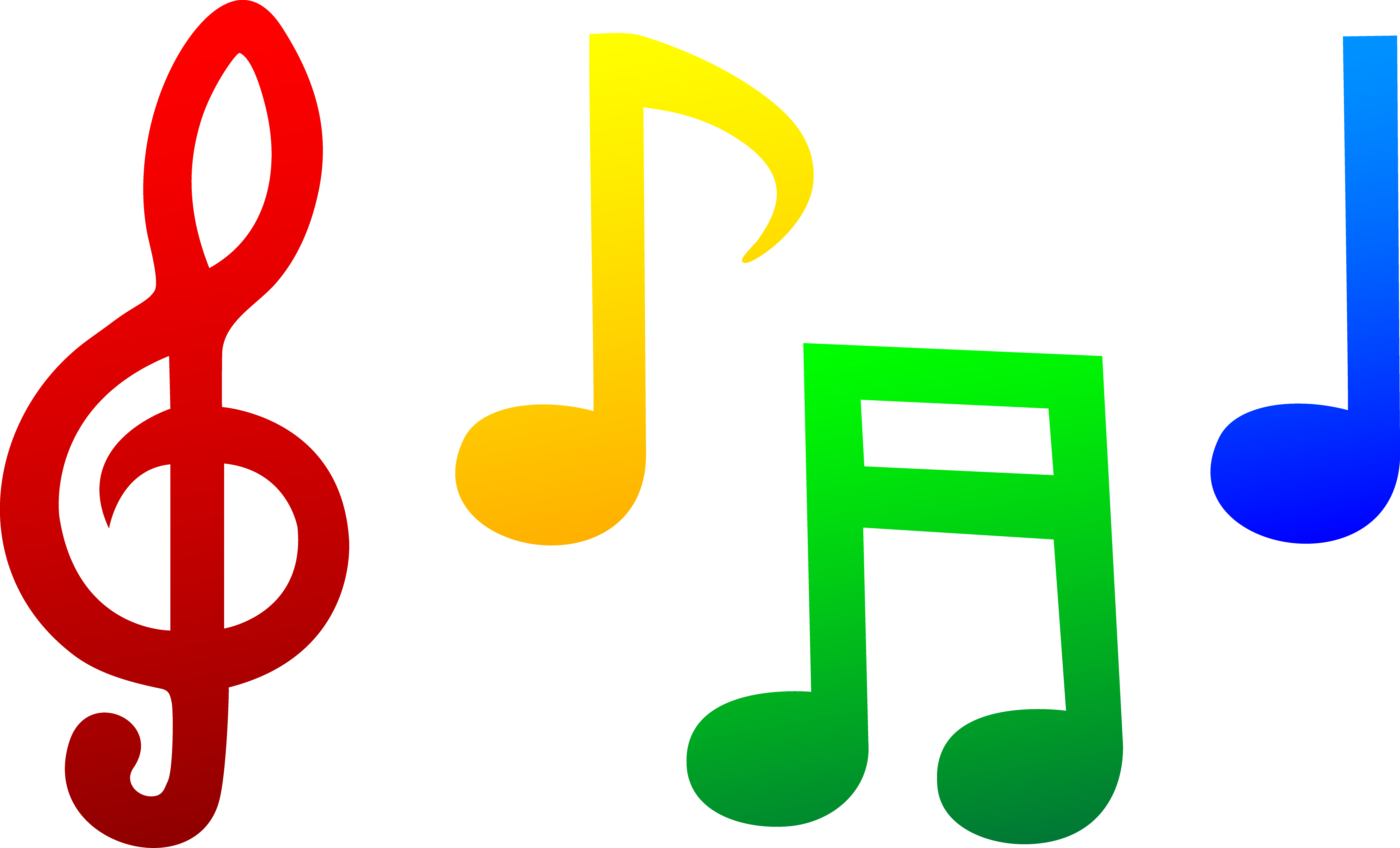 Colorful Music Notes In A Line   Clipart Panda   Free Clipart Images