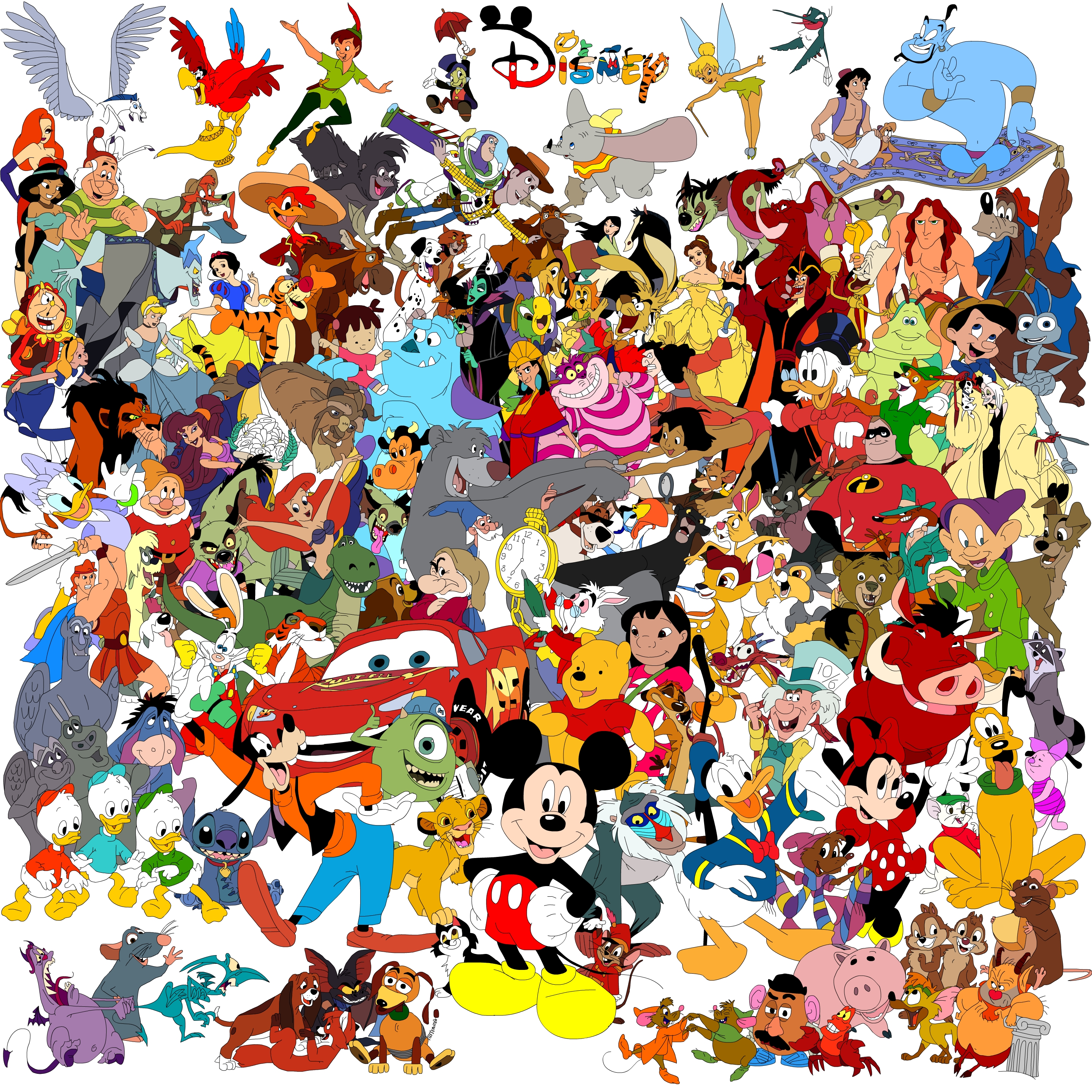 Disney Character Collage By Toongenius On Deviantart