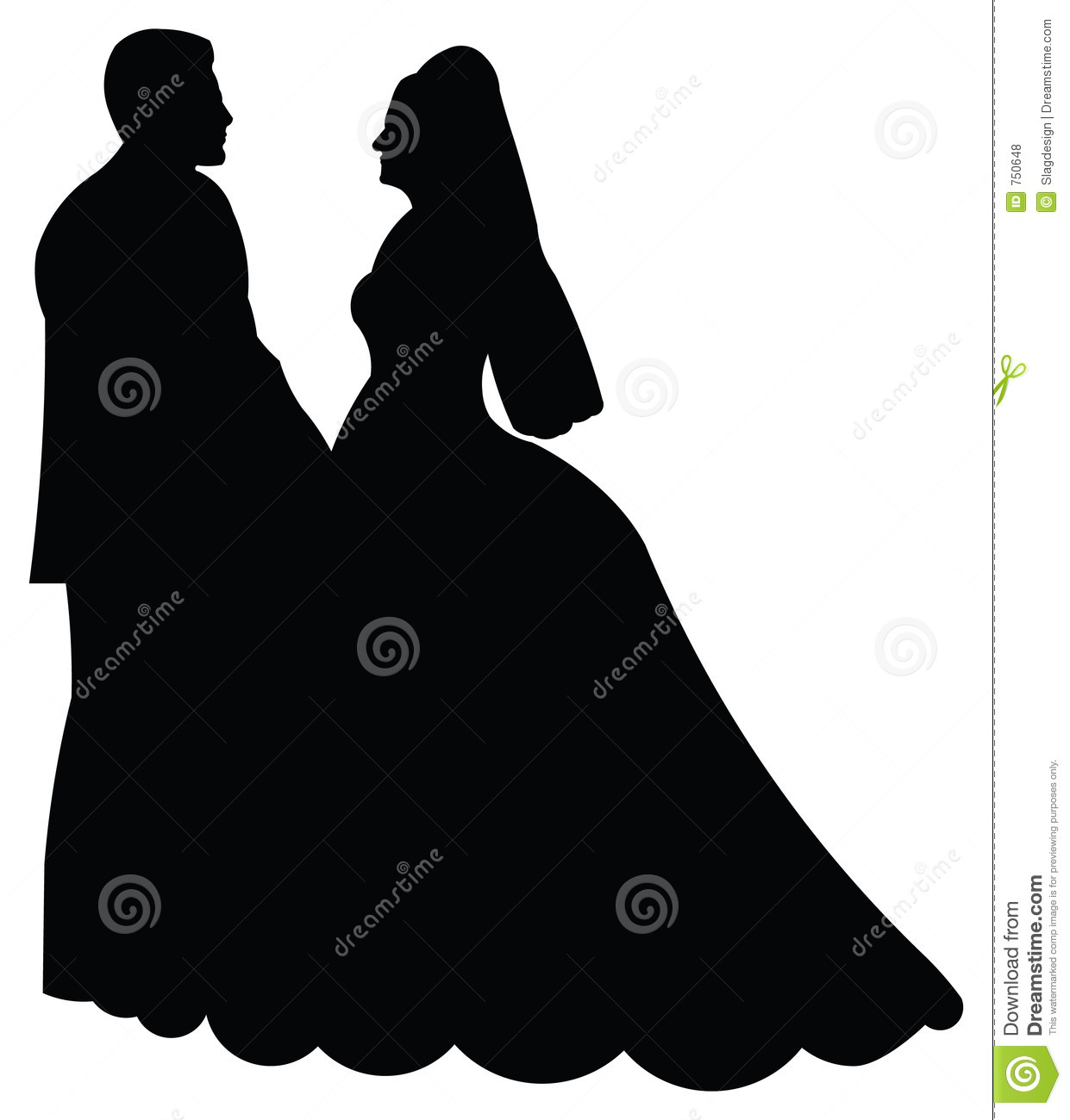 Bride And Groom Silhouette Clipart Black And White Bride And Groom