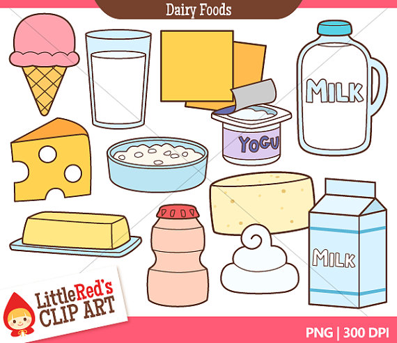 Dairy Food Group Color Clip Art And Lineart By Littleredsclipart