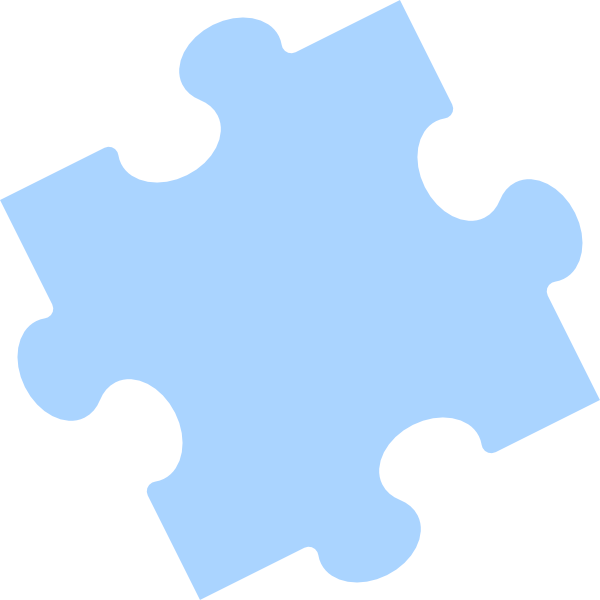 Jigsaw Puzzle Piece Outline Clip Art At Clker Com   Vector Clip Art