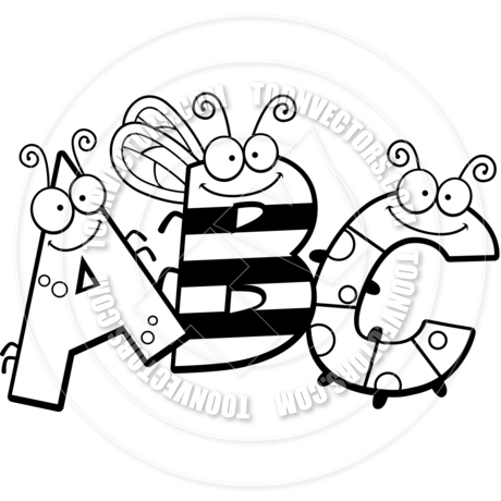Abc Clip Art Black And White   Clipart Panda   Free Clipart Images